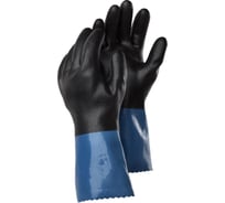 Противохимические бесшовные перчатки TEGERA 71000, нитрил, ПВХ, нейлон, маслобензостойкие, размер 8 71000-8