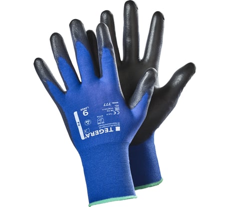 Рабочие защитные ультратонкие перчатки TEGERA 777 нейлон, обливка области ладони полиуретан, размер 10 777-10