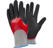 Противопорезные маслобензостойкие перчатки TEGERA 785 полная двойная обливка, нитрил, размер 10 785-10