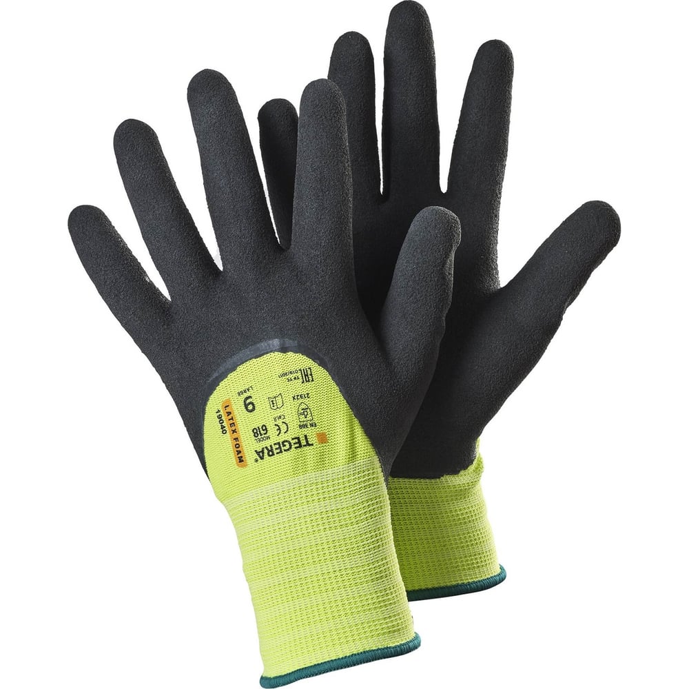 Рабочие перчатки TEGERA 618 из синтетического материала, латексная пена ...