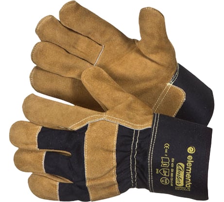 Перчатки EXPERT спилковые KEVLAR AMBER HANDY (р.10) ELEMENTA CS-214-10