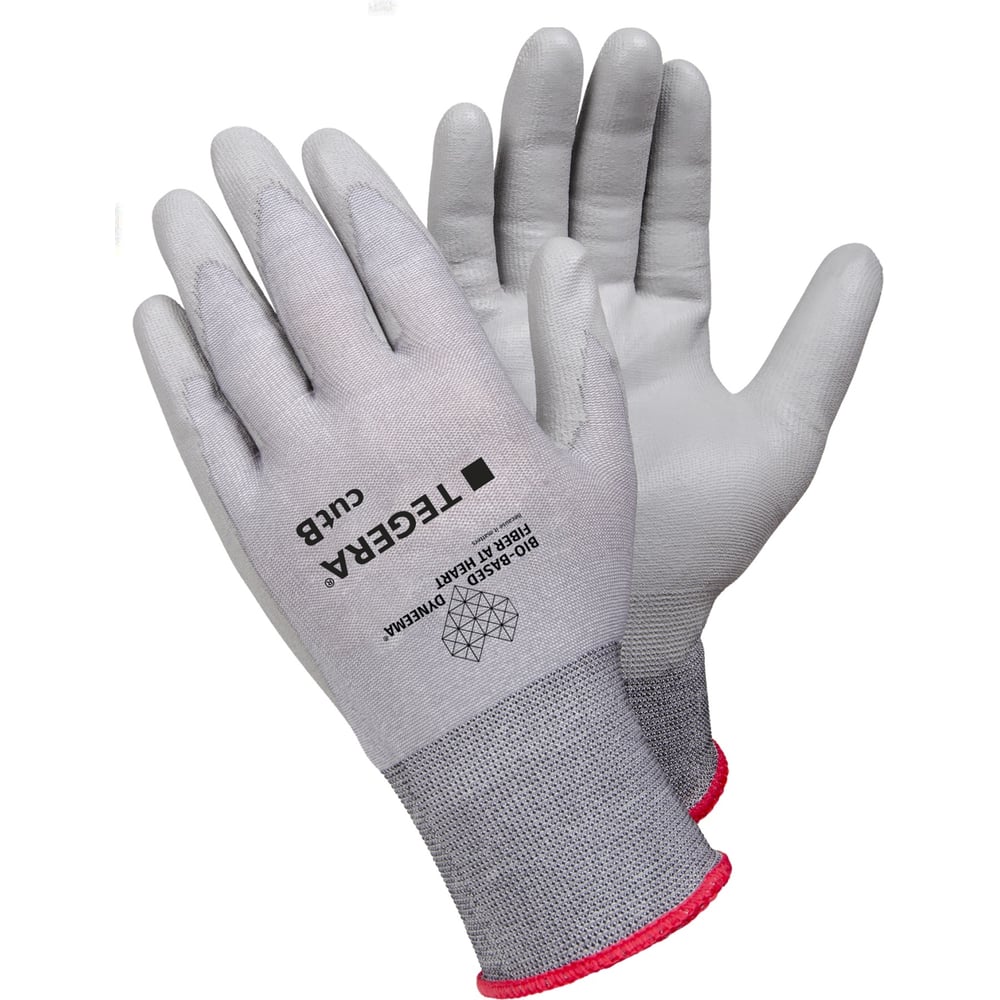 Перчатки TEGERA 909, тонкие, сверхлегкие с защитой от порезов, размер ...