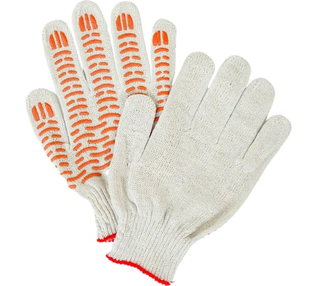Трикотажные перчатки с ПВХ-волна Спец Стандарт с логотипом ВсеИнструменты 10 класс И-8058
