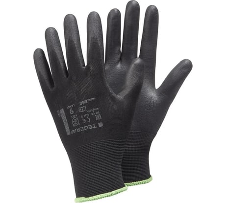 Перчатки для точных работ TEGERA 860 нейлон, покрытие полиуретан, водо- и маслоотталкивающая тыльная сторона, размер 6 860-6