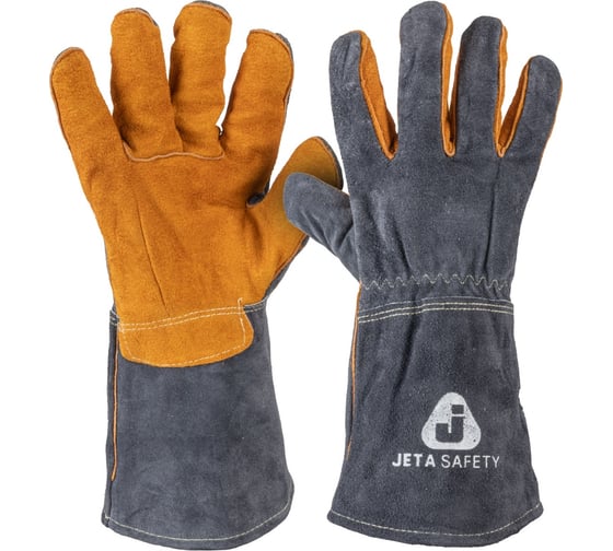 Краги сварщика с подкладкой Jeta Safety ПРЕМИУМ швы Кевлар, размер 11/XXL JWK502-XXL