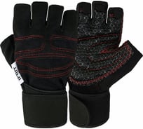 Перчатки без пальцев Ifrit FOBOS искусственная кожа/полиэстер, черный/красный, р.M Рук-603-M 4630086585908