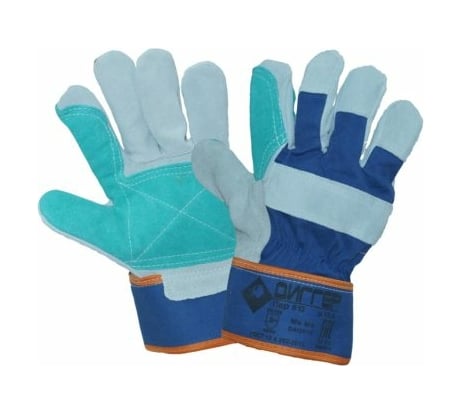 Спилковые комбинированные усиленные перчатки Диггер ЧЗ ПЕР613