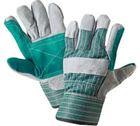 Спилковые перчатки комбинированные усиленные Авангард. Профессиональная экипировка Докер 22608