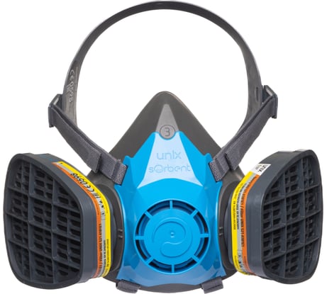 Респиратор в комплекте с фильтрами UNIX 1000 А1В1Е1, 3 рост 102-027-0110
