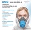 Респиратор в комплекте с фильтрами UNIX 1000 203 Р3 R D 3 рост 102-027-0125 3