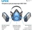 Респиратор в комплекте с фильтрами UNIX 1000 303 Р3 R D, 2 рост 102-027-0121 6