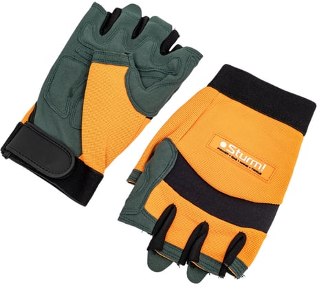 Рабочие мужские перчатки с обрезанными пальцами Sturm р.XL 8054-02-XL