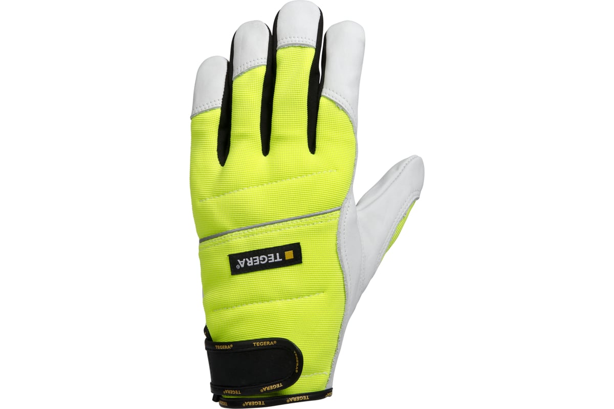 Перчатки для работы с цепной пилой TEGERA 951, лицевая воловья кожа, р ...