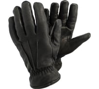 Кожаные перчатки TEGERA 355 на зимней подкладке, лицевая оленья кожа, флис, р. 10 355-10