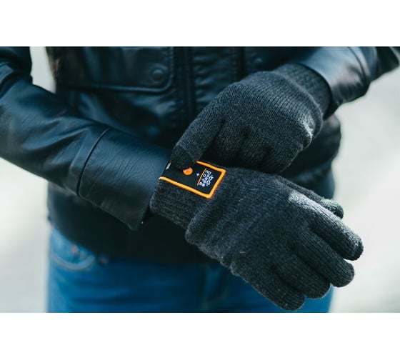 Сенсорные перчатки с гарнитурой Bluetooth р. M серые Dress Cote TALKERS 1-8-014