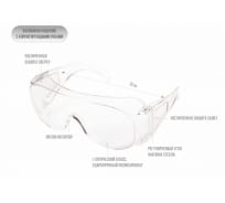 Защитные открытые очки РОСОМЗ О35 ВИЗИОН PC 13511