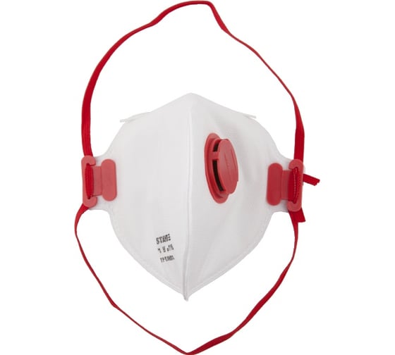 Фильтрующая полумаска STAYER MASTER плоская, с клапаном, многослойная 11116 1