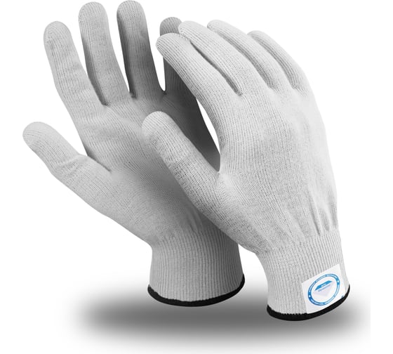 Перчатки Manipula Specialist ДАЙМОНД MG-403, Dyneema Diamond/нейлон, без покрытия, оверлок, белый Пер 745/9 1
