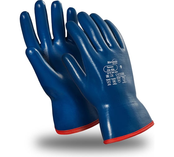 Перчатки Manipula Specialist ТЕХНИК CG-924 нитрил/нейлон, синий Пер 751/9