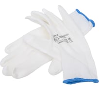 Нейлоновые перчатки с полиуретановым покрытием S.GLOVES KREZ белые, 10 размер 31613-10