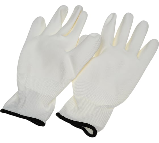Нейлоновые перчатки с полиуретановым покрытием S.GLOVES KREZ белые, 09 размер 31613-09