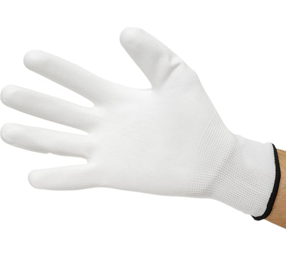 Нейлоновые перчатки с полиуретановым покрытием S.GLOVES KREZ белые, 09 размер 31613-09