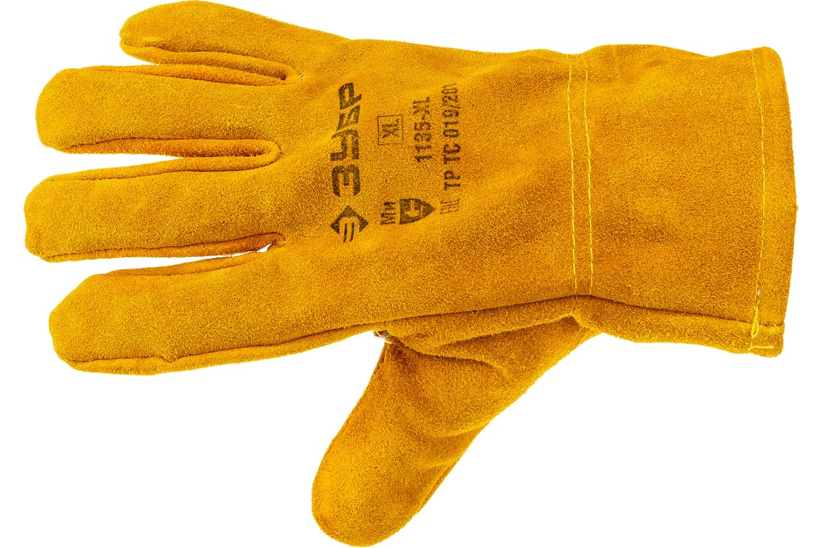 Кожаные рабочие перчатки с подкладкой Зубр МАСТЕР XL 1135-XL - выгодная .