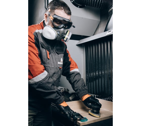Полумаска с очками Jeta Safety Air optics 9500-L