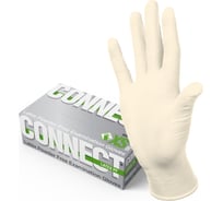 Латексные перчатки CONNECT 100 шт., размер XS CТ0000004667