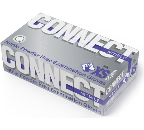 Нитриловые перчатки CONNECT 100 шт., размер XS CТ0000004689