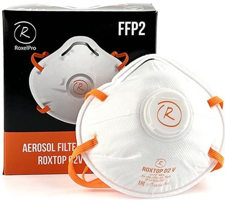 Противоаэрозольный респиратор RoxelPro ROXTOP 02V FFP2 NR D, размер L, 10 шт. 731326