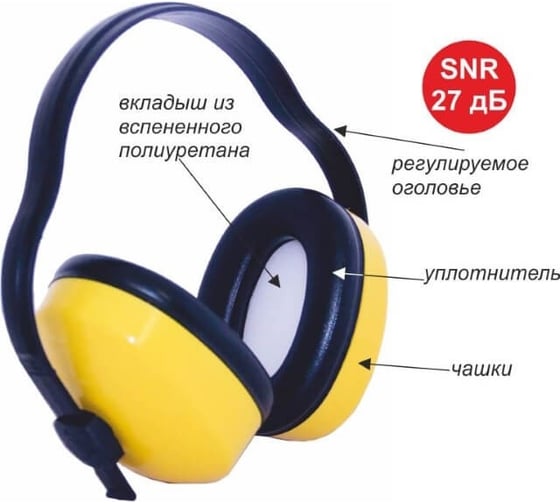 Наушники СОЮЗСПЕЦОДЕЖДА росомз 60100 сомз-1 ягуар 0480035000006