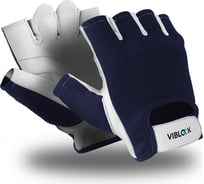 Полуперчатки Manipula Specialist ВИБЛОК VG-571, полиэфир, кожа, синий/белый Пер 749/10