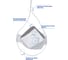 Респиратор FAROS HYGIENE FR 4210 PREMIUM, FFP2 NR D, с клапаном Рес 195 5