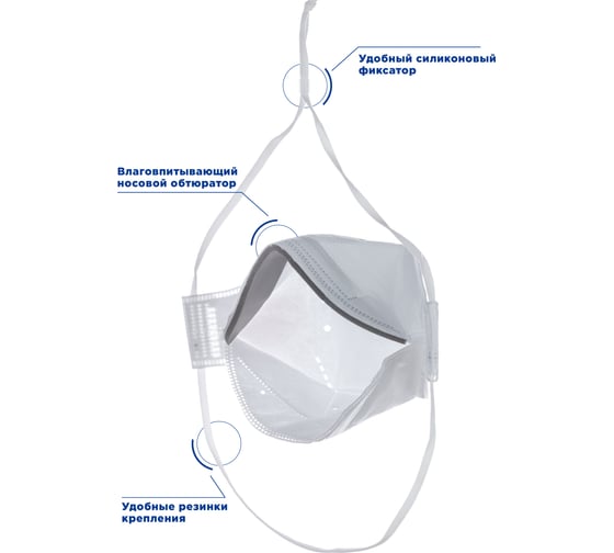Респиратор FAROS HYGIENE FR 4200 PREMIUM, FFP2 NR D Рес 198