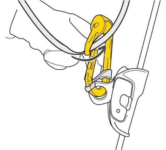 Карабин с роликом Petzl ROLLCLIP A без муфты P74