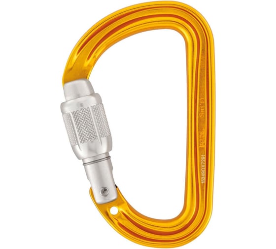 Компактный D-образный муфтованный карабин Petzl Sm'D SL M39A SL