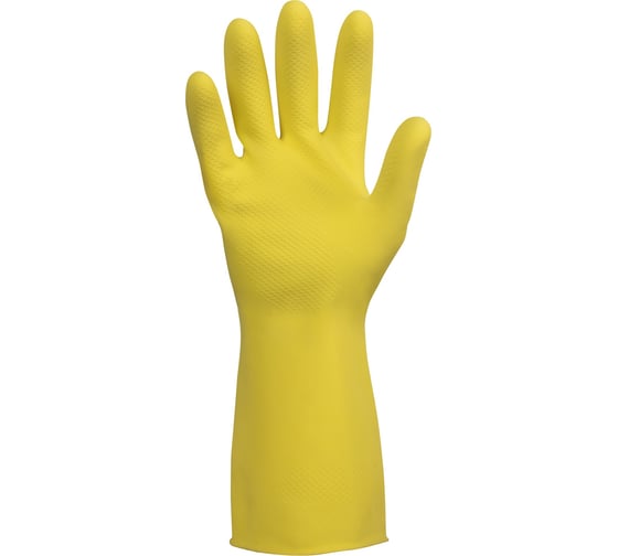 Латексные химостойкие перчатки Jeta Safety 50/50, с хлопковым напылением, 0.4 мм, р. 9/l JL711-09-L