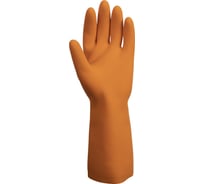 Латексные химостойкие перчатки Jeta Safety 80/50, с хлопковым напылением, 0.7 мм, р. 7/s JCH-401-07-S