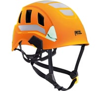 Легкая вентилируемая каска для работы на высоте Petzl STRATO VENT HI-VIZ оранжевая A020DA01