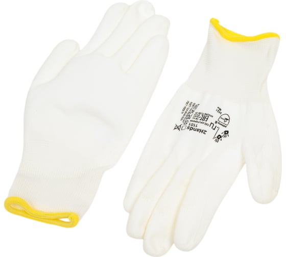 Перчатки 2Hands р-р 8, нейлон/pu покрытие ладони и пальцев 1101- 8