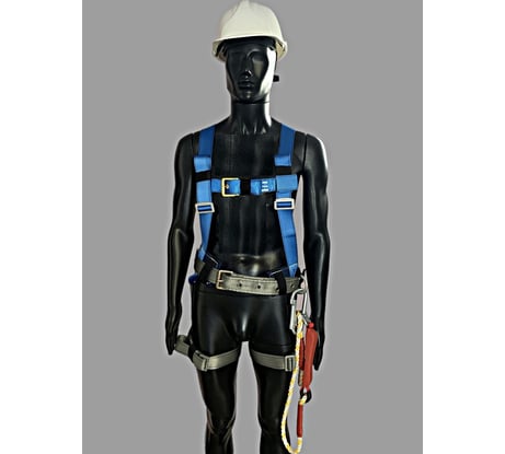 Предохранительный пояс КанТраст  строительный тип Д, р. M, со стропом страховочным с амортизатором Pprtdmsa