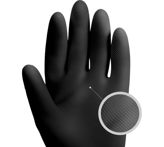 Неопреновые химостойкие перчатки Jeta Safety 80/50, с хлопковым напылением, 0.65 мм, р. 10/xl JCH-501-10-XL