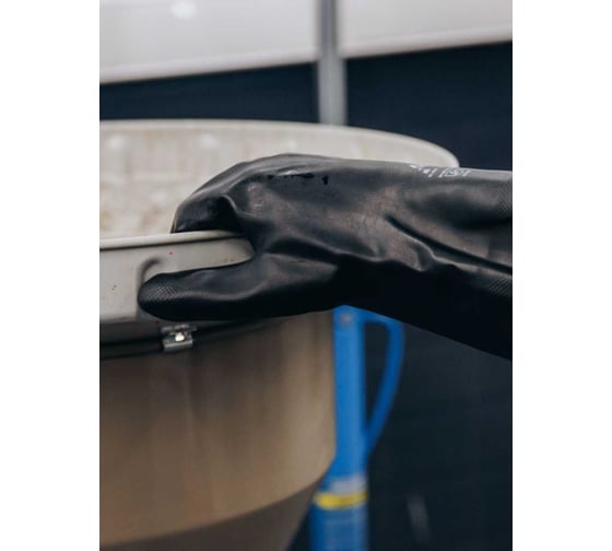 Неопреновые химостойкие перчатки Jeta Safety 80/50, с хлопковым напылением, 0.65 мм, р. 11/xxl JCH-501-11-XXL