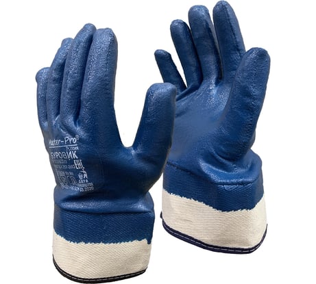 Рабочие краги с нитриловым покрытием Master-Pro® БУРОВИК х/б, 3 пары 8330-CNI-3