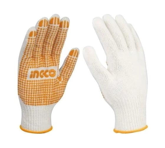 Перчатки с ПВХ точка INGCO XL HGVK05