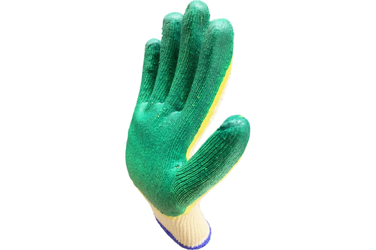 Рабочие перчатки Master-Pro® СТАНДАРТ-2Л х/б с двойным латексным ...