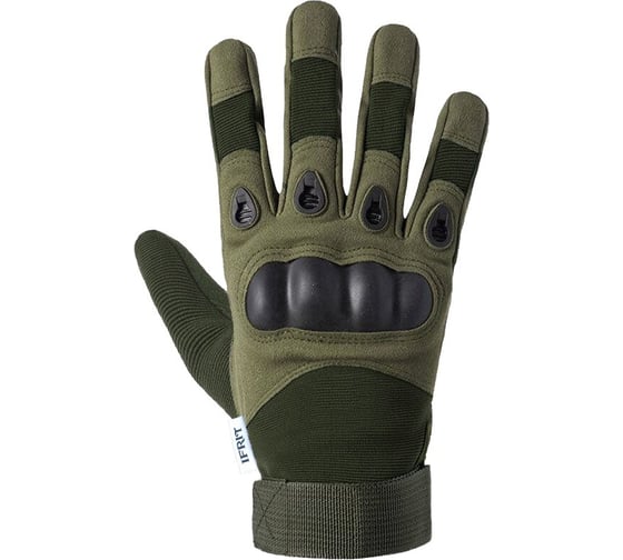 Тактические перчатки Ifrit ARES замша, нейлон, пластик, хаки, р.XL Рук-601/1-XL 4630086585724 1