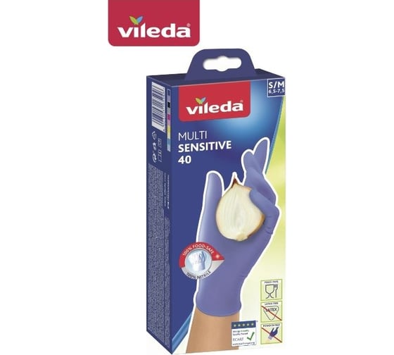 Перчатки Vileda Мульти Сенситив одноразовые 143684