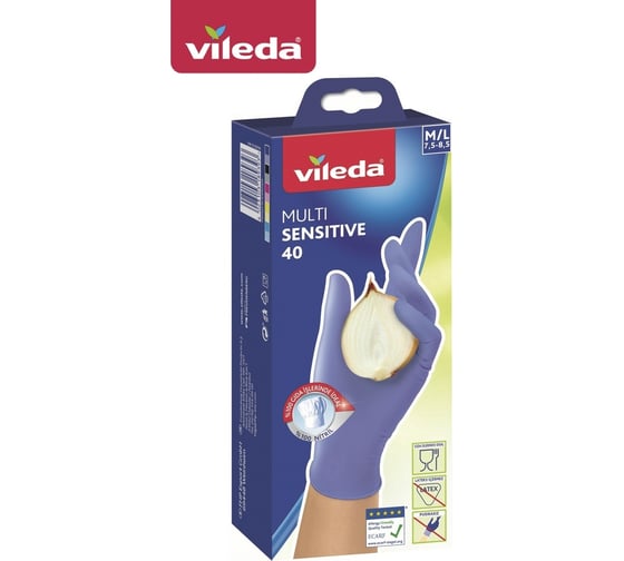 Перчатки Vileda Мульти Сенситив одноразовые 143686